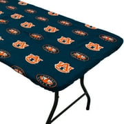 Auburn Tigers Tailgate Fitted Tablecloth, 33" x 33", Card Table 96" x 30", 8 ft table