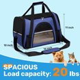 thumbnail image 5 of Cat Carriers Dog Carrier For Small Medium Cats Dog Soft Sided, Collapsible Waterproof Travel Puppy Carrier, 5 of 7