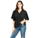 thumbnail image 1 of Blusa manga amplia con elástico en la cintura, 1 of 5