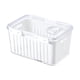 thumbnail image 1 of Contenedor de almacenamiento de frutas para refrigerador, contenedor de verduras frescas con tapa organizadora para L, 1 of 9
