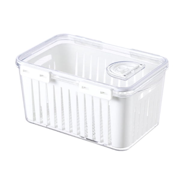 Contenedor de almacenamiento de frutas para refrigerador Contenedor hermético para alimentos Contenedor de almacenamiento de verduras L