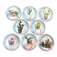 thumbnail image 2 of Twisted R Design Cabinet Knobs, Knobs for Kitchen Cabinets and Drawers, Matching Cabinet Knobs and Pulls, 1.5" Round Dresser Drawer Knobs (Set of 8 Flowering Cactus Wood Knobs), 2 of 4