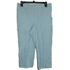 Alfred Dunner Women's Ocean Blue Striped Pull On Capri Pants Size 8