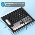 thumbnail image 3 of Mr. Pen- Metal Mechanical Pencil Set with Lead and Eraser Refills, 5 Sizes, Black, 0.3, 0.5, 0.7, 0.9, 2mm, 3 of 8