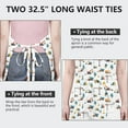 thumbnail image 6 of Cartoon Construction Vehicles Mountains Apron-Garden Aprons for Women with Pockets-Cotton Linen Waterproof Kitchen Cooking Gardening Aprons Adjustable for Kitchen,Cooking,BBQ and Salon 33x27 Inch, 6 of 7