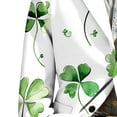 thumbnail image 3 of Mens Manga Larga Moda Casual Día de San Patricio Impresión Botón Ropa Exterior Blusa para Hombres, 3 of 5