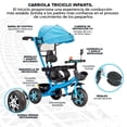 thumbnail image 3 of Triciclo para Bebe Triciclo Montable De 4 A 10 Años Carriola Montable con Sombrilla para Sol Silla Ajustable Carrito de Paseo Transformable Plegable Triciclo Infantil, 3 of 8