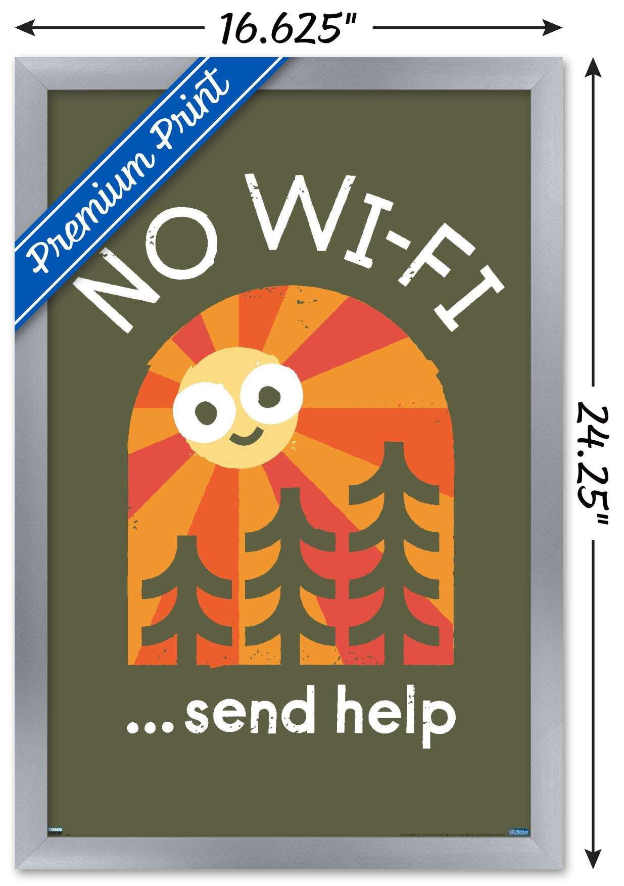 DaVid Olenick - Distress Signal Wall Poster, 14.725" x 22.375", Framed