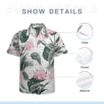 thumbnail image 7 of High Quality Hawaiian Shirts for Men Short Sleeve Aloha Beach Shirt Floral Summer Casual Button Down Shirts Blouses GGOIK8, 7 of 7