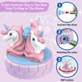 thumbnail image 3 of JUGAAD LIFE Outdoor Water Toys Sprinkler for Kids and Toddlers, Summer Backyard Toys for Outside, Girls Boys Age 3 4 5 6 7 8 Year Old (Unicorn), 3 of 7