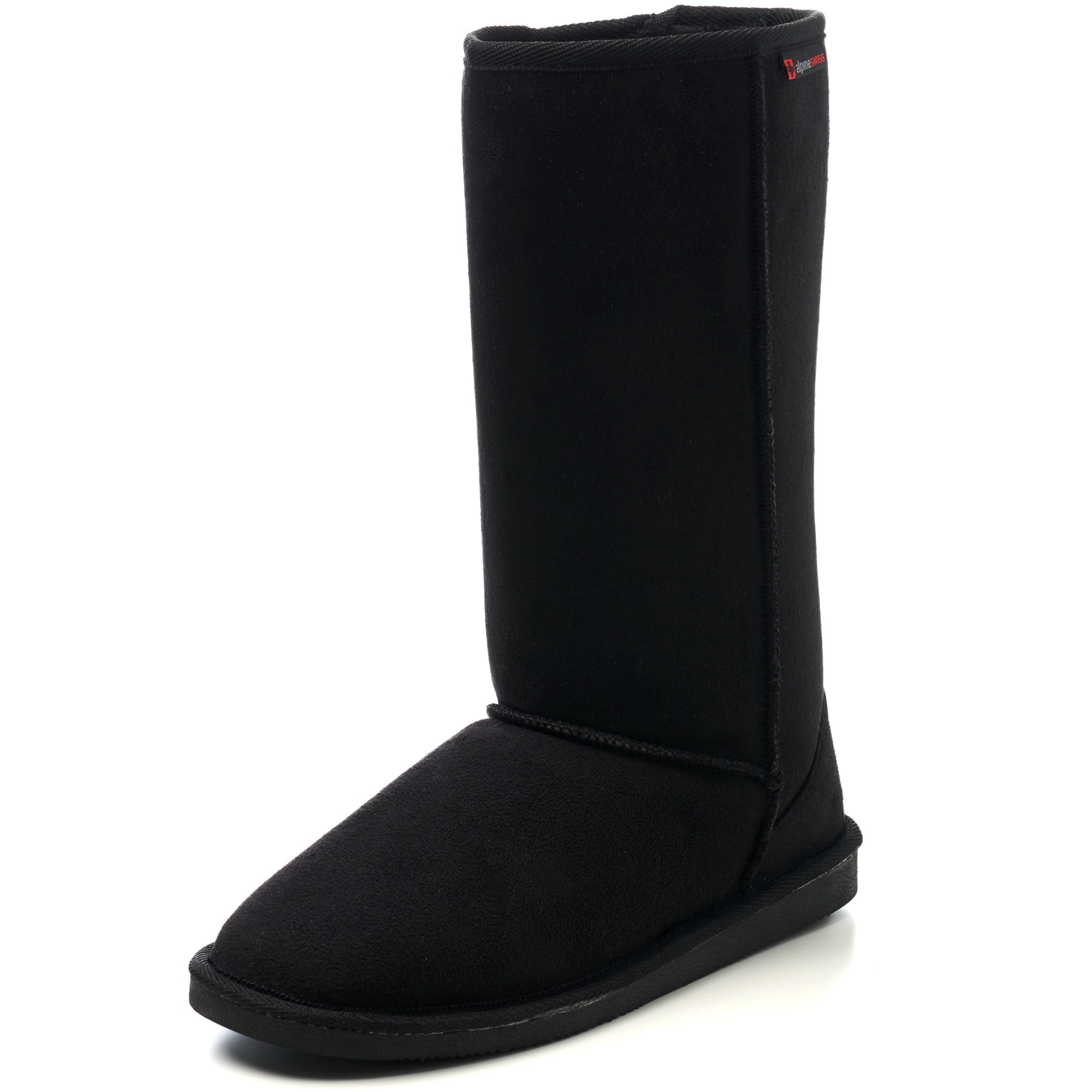 mid calf black womens boots