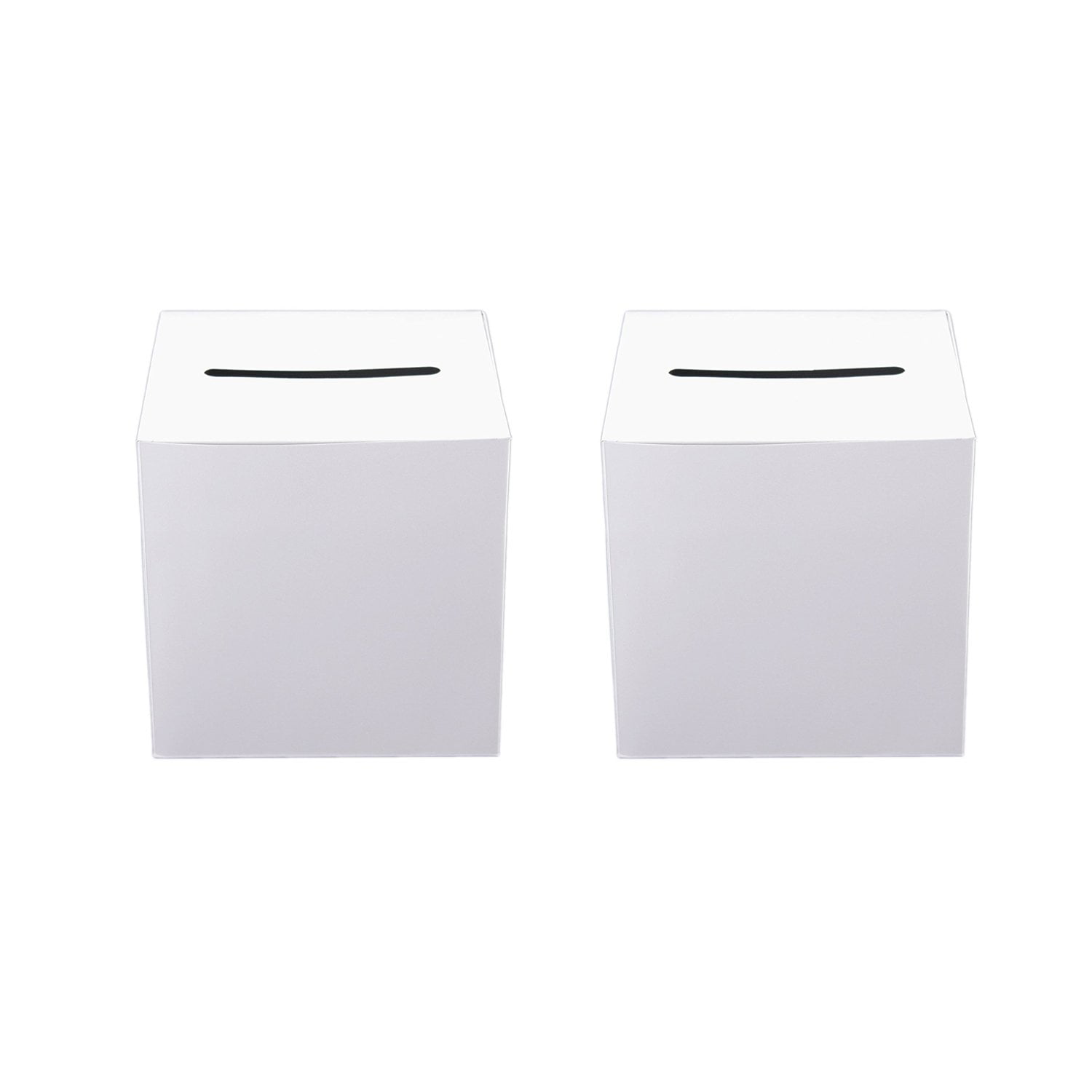Tytroy White Money Box Wedding Reception Decoration Wishing Well Party Favor (2 pc)