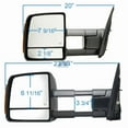 thumbnail image 2 of Fit System by K Source 70103-04t towing pkg w/turn signal & running lights, extendable, dual Mirror, OEM Style For 07-17 Toyota Tundra Pick-Up Truck, 2 of 2