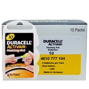 Duracell Size 10 Hearing Aid Batteries (40 Pack)