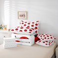 thumbnail image 6 of Castle Fairy Cute Ladybird Bedding Comforter Set,Love Heart King Bedding Sets, 6 of 8