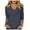 Grey, variant on Women's V Neck T-Shirt Summer Fashion Comfortable Casual Fit 3/4 Sleeve Soft Breathable Stretchy Tee for Everyday Wear