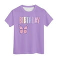 thumbnail image 1 of Dsscvnef Chemises pour Enfants Filles Mode Manches Courtes Col Rond Vêtements d'Été pour Filles 4-5 Ans, 1 of 4