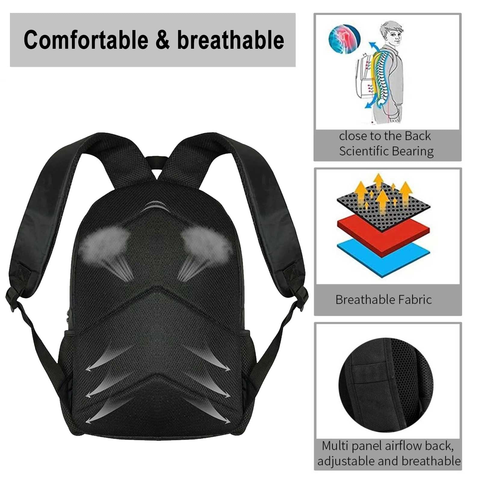 Fortnite Backpack Character Creative Print Knapsack Unisex Fashion School Bag Lightweight Daily Bag Travel Bag