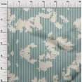 thumbnail image 3 of oneOone Viscose Jersey Teal Blue Fabric Abstract-Smoke Stripe Fabric For Sewing Printed Craft Fabric By The Yard 60 Inch Wide, 3 of 4