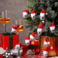 thumbnail image 2 of 12 Pcs Mini Disco Ball Ornaments With Santa Hat Tiny Disco Ball Ornament 1.2inch Festival Theme For Christmas Party Decoration, 2 of 4