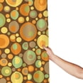 thumbnail image 6 of Psychedelic Yellow Circles Rounds Pattern Shower Curtain, Waterproof Bath Curtains for Bathroom Decorations, 72 x 72 inches, 6 of 7