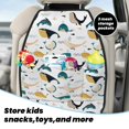 thumbnail image 5 of Kdxio Cute Whale Print 2 Pack Car Kick Mat Seat Cover Back Protector Mat with Pockets for Organizer Backseat Protector and Storage Anti Kick Pad for Vehicles, 5 of 9