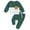 Green, variant on mgoYE Toddler Baby Boy Fall Clothes 18-24 Months Waffle Contrast Color Sweatshirt Pants Sets Infant Winter Outfits 6 12 18 24 Months AG