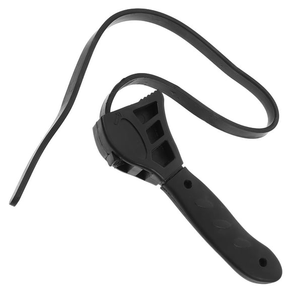 FELTECHELECTR 1Pack Grey Strap Wrench for Plumbing and Car Maintenance with Ergonomic Design