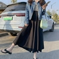 thumbnail image 5 of Women's A-Line Swing Pleated Long Maxi Skater Skirt, 5 of 5