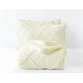 thumbnail image 5 of Chezmoi Collection Contemporary Ruffle Diamond Luxury 3 Piece Bedding Set, Queen, 5 of 8