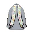 thumbnail image 3 of Princess and Flower Green Pattern Backpack for School, Cute School Bag with Adjustable Shoulder Straps and Padded Back, 15.3"x11"x6.7", 3 of 5