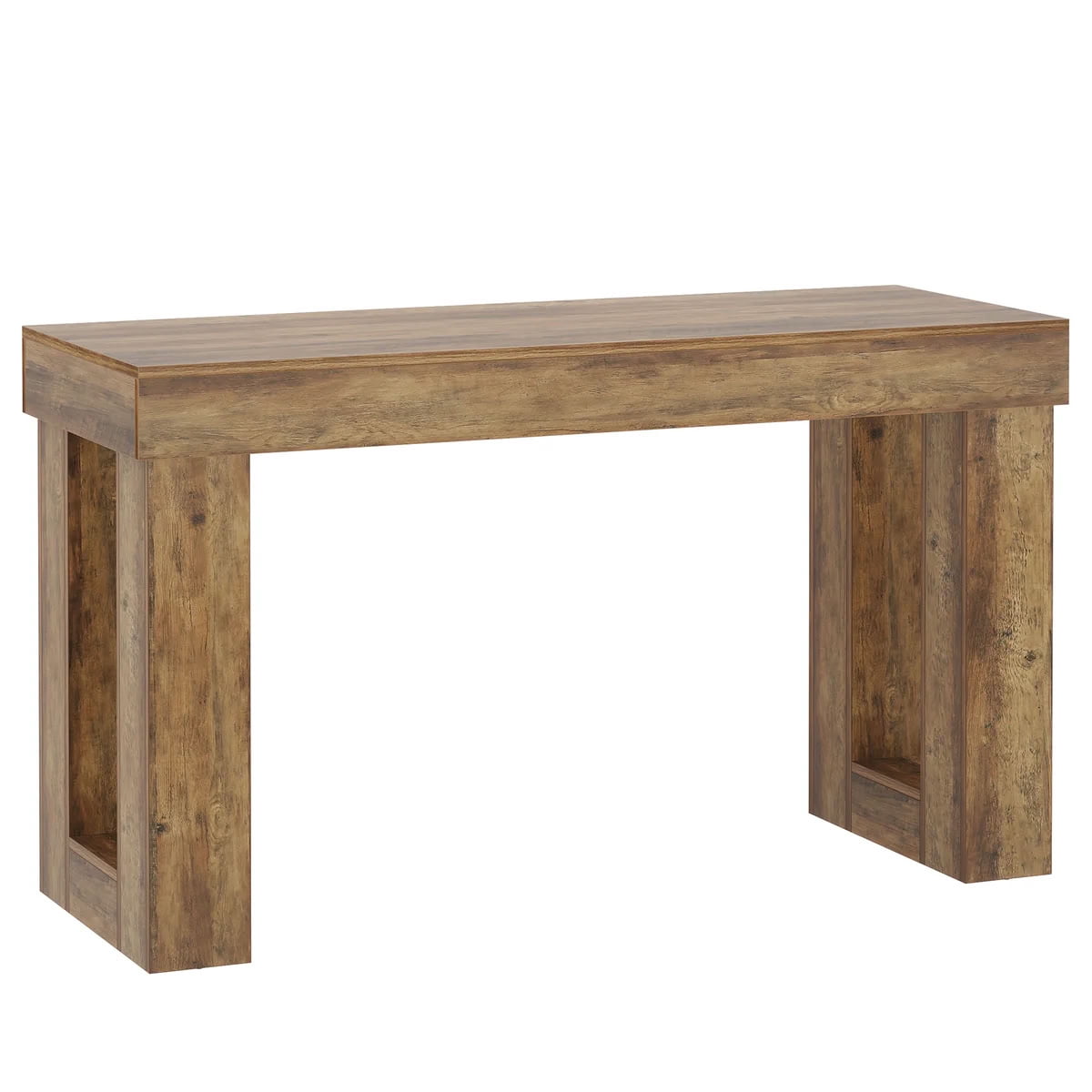 MAYEERTY 63" Industrial Bar Table, Bistro Pub Table with Hollow Base, Counter Height Table for Home Bar, Kitchen and Living Room