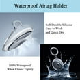 thumbnail image 3 of 2 Pack Waterproof Air Tag Case with Keychain for Apple Air Tag, Anti-Scratch Air Tag Holder Protective Cover Air Tag GPS Finder Tag for Kids/Dog/Cat Pet Collar/Car Key/Luggage, 3 of 5