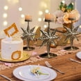 thumbnail image 2 of Candelabros de metal para velas votivas navideñas, adornos para mesas navideñas, candelabros con forma de copo de nieve, candelabros para el hogar, bodas, fiestas, decoración de mesas, 2 of 5
