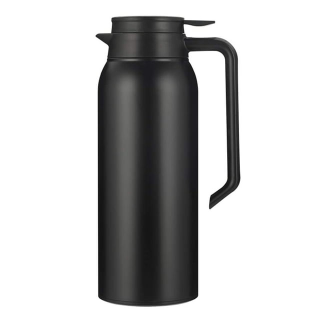 Carafe Thermique en Acier Inoxydable avec Couvercle, Contenant Isotherme à Double Paroi de 52,8 Oz pour Boissons Chaudes Ou Froides, Rétention de Chaleur de 12 Heures, Sans BPA, pour Thé, Eau, Distributeur de Café