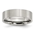 thumbnail image 1 of Bande Plate Brossée en Acier Inoxydable de 6 mm - Taille 7.5, 1 of 1