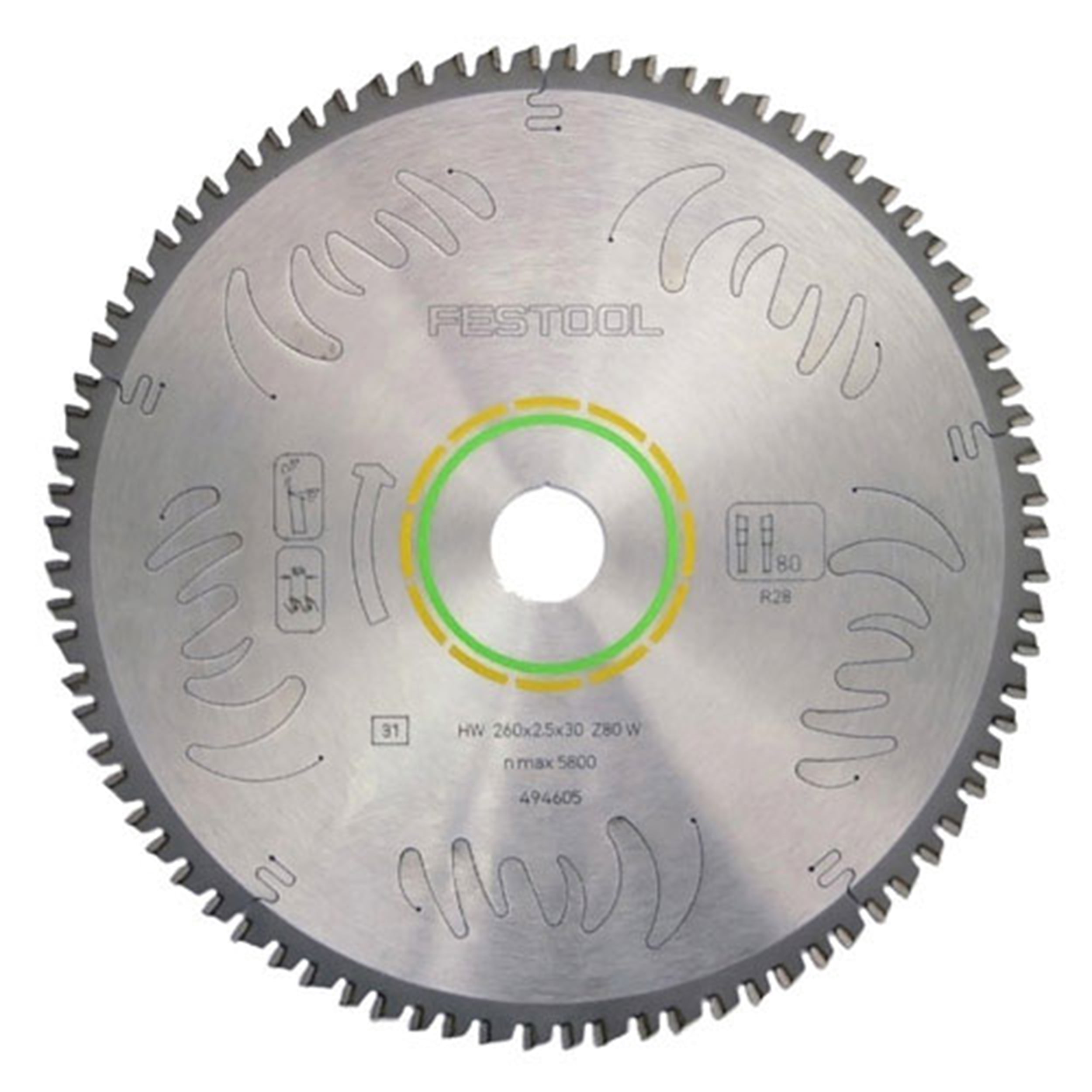 Fine Tooth Saw Blade 10 Inch ATB 80