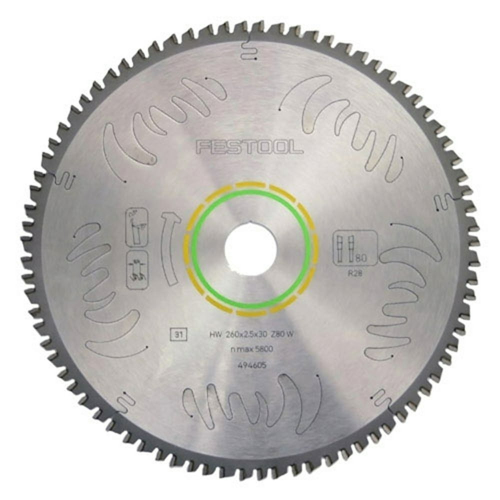 Fine Tooth Saw Blade 10 Inch ATB 80