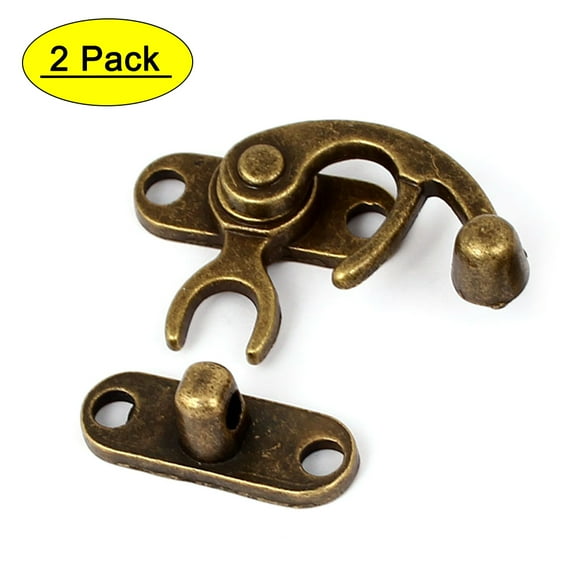 Vintage style Swing Bag Chest Hasp Box Latch Suitcase Lock Clasp Closure 2pcs