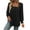 Black, variant on Plebaso Women's Square Neck Tunic Tops with Leggings Pleated Long Sleeve Loose Flowy Blouse for Women