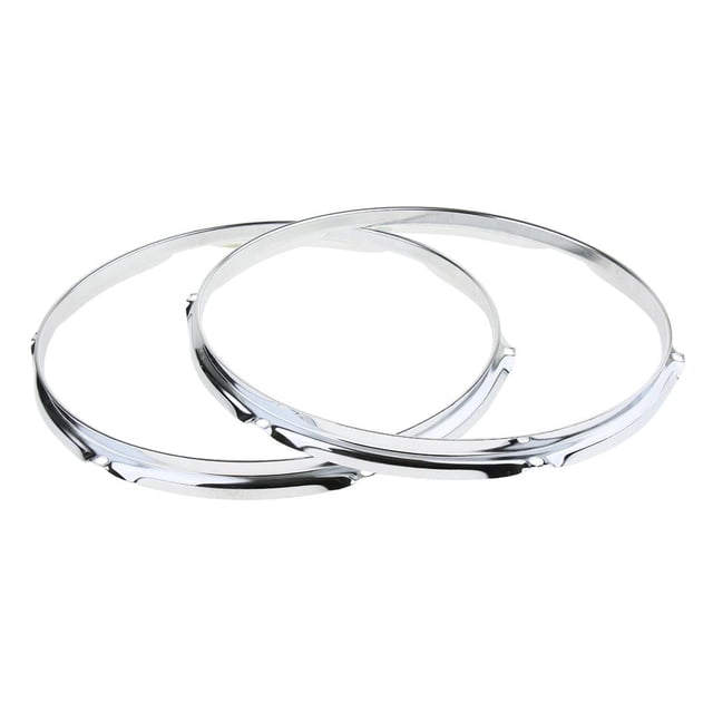 2 Pcs Aro de Tambor Tom de Instrumentos de Percusión parfinadores de Música Conjunto de Recolección 13 pulgadas 6 agujeros