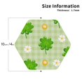 thumbnail image 3 of Bingfone Vintage St Patrick'S Day11 Leather Drinks Coasters With Set Of 6,Suitable For Home Kitchen,Coffee Cup Coasters Home Gift, 3 of 9