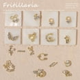 thumbnail image 3 of dianhelloya Nail Art Supplies 10Pcs Manicure Decor Three-dimensional Shining Sparkling DIY Rust-proof Fake Pearls Gold Heart Bow Fake Diamonds Nail Charm Nail Salon Supply, 3 of 8