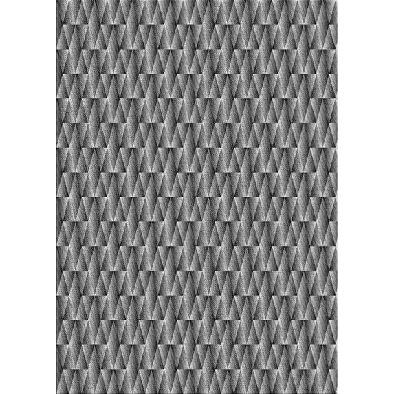 Ahgly Company Indoor Rectangle Patterned Dark Gray Novelty Area Rugs, 8' x 12'