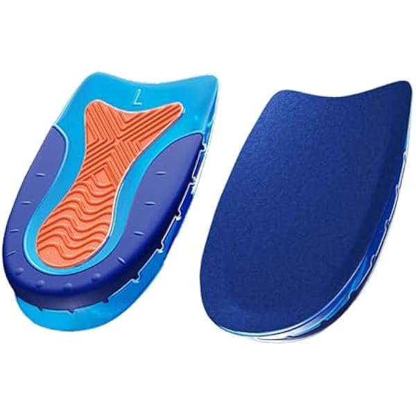 AoVoTo Heel Cushions Cups Shoe Inserts Foot Pain Relief Insoles Shock Absorbing Gel Pads for Men & Women Plantar Fasciitis Heel Insoles