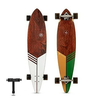 Magneto 44 inch Kicktail Cruiser Longboard Skateboard | Bamboo and