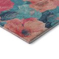 thumbnail image 3 of Addison Rugs Mayfield Premium Machine Washable Transitional Floral Salmon Round Rug, 8' x 8', 3 of 5