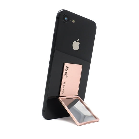 Soporte para teléfono y soporte plegable Grip (también conocido como Piggy Pro) con Mirror Rose