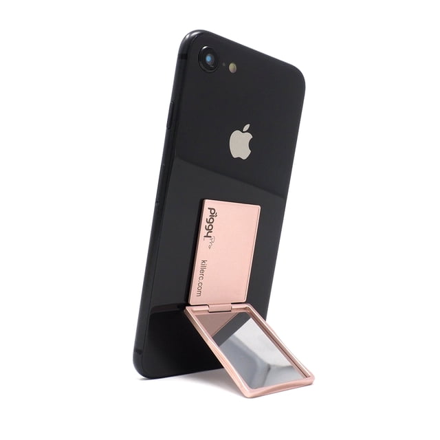 Soporte para teléfono y soporte plegable Grip (también conocido como Piggy Pro) con Mirror Rose