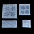 thumbnail image 4 of Opolski Jewelry Mold Flower Leaves Heart Shape Making Pendant Silicone Resin Craft Tool, 4 of 8